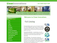 Tablet Screenshot of clean-innovations.com